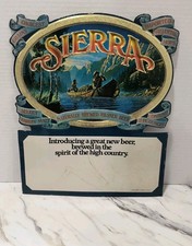 RARE SIERRA BEER EMBOSSED FOIL OVER CARDBOARD SIGN PITTSBURGH BREWING CO. BAR  picture