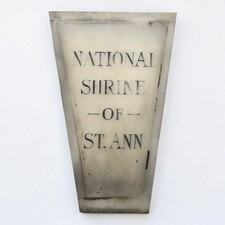 Vintage National Shrine of St Ann Plexiglass Light Panel Scranton PA Church 18