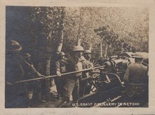 WW1 7th Battery Howitzer Regiment Coast Artillery CAC 1918 - Original Photo picture