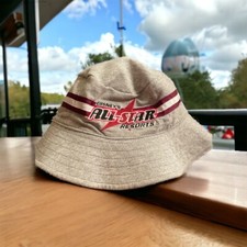 Disney All Star Resorts Bucket Hat Unisex Gray Black Reversible Apparel picture