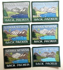 6 different Sierra Nevada Back Packer trail hike award patches picture