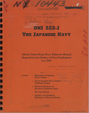 159 Page U.S. ONI 222-J Japanese Navy: Official Reference Pictorial Manual on CD picture