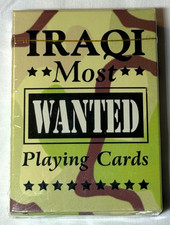 2003 Iraqi Most Wanted Playing Cards Military Iraq. Sealed New High Quality picture
