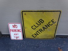 VINTAGE ORIGINAL MEDINAH COUNTRY CLUB IL GOLF PRESIDENT CUP  ENTRANCE METAL SIGN picture