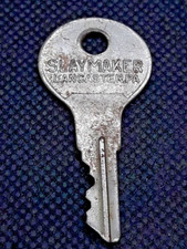 Vintage Small Lock Key - Slaymaker Vintage Key Number V204 picture