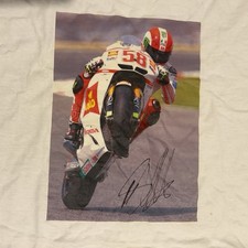 Marco Simoncelli Signed SIC Autographed Tshirt 2011 Laguna Seca MotoGP Gresini picture