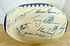 Signed Broncos Mini Ball Langer Renouf Lazarus Ansett 1990s Ex Staff Provenance picture