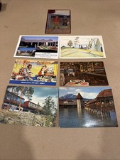 Lot Of 7 Vintage Unposted Postcards - Art, Travel, Hotels, Hillbilly picture
