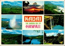 KAUAI Hawaii HI GARDEN ISLE multi view 4x6 Postcard picture