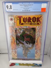 Turok Dinosaur Hunter #1 CGC 9.8 MANUFACTURING ERROR RARE Valiant 1993 Foil picture