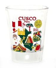 Cusco (Machu Picchu) Peru Landmarks and Icons Collage Shot Glass picture