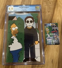 Fame: Matt Groening Comic - Simpsons Halloween Spot Foil, Bailey, CGC 9.9, COA picture