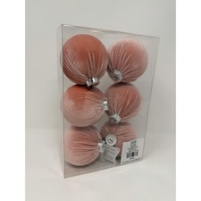 PINK Velvet Christmas Balls Hobby Lobby Ornaments TIkTok NEW Blush picture