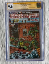 TMNT #1 fourth print, verified Kevin Eastman autograph and CGC graded 9.6. picture