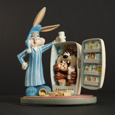 Vintage 1996 Warner Bros Bugs Bunny & Taz Refrigerator Figurine Looney Tunes picture