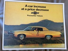 1969 Chevrolet Pacesetter Values Full Line Vehicle Brochure picture