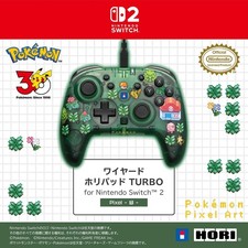 Pokémon HORI Wired HORI PAD TURBO for Nintendo Switch Pixel Green Controller PSL picture