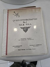 1980s Prince Hall OES Queen Esther No 1 DC Freemason Archive Photos Binder picture