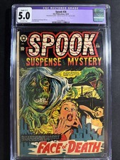 Spook #26 CGC 5.0 1953 L. B. Cole Restored slight Color Touch Pre Code Horror 10 picture