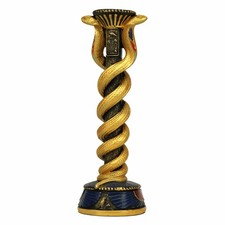 NEW Design Toscano Golden SNAKE Egyptian Candle Holder Table Piece Home Decor picture