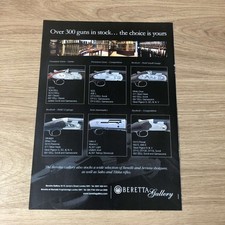 GUNS90 MAGAZINE ADVERT 12X9 BERETTA GALLERY – 300 GUNS IN STOCK picture