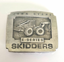 John Deere E-Series Skidders Belt Buckle 1994 Licensed Made in USA picture