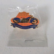 2003 National Gypsy Tour Lapel Vest Hat Pin Sturgis Dunlop Elite Series New #12 picture