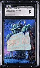 1996 Topps Goosebumps One Day at Horrorland #G4 Glow in the Dark CGC 8 picture