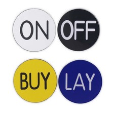 Craps On/Off and Buy/Lay Lammer Buttons (5 each) Double-Sided 1.25
