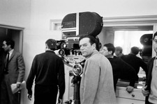 Eddie Constantine film set Alphaville a strange adventure of Lemmy- Old Photo picture