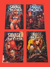 Savage Red Sonja #2-5 Complete 4 Comic Lot 2023-2024 Dan Panosian Covers picture