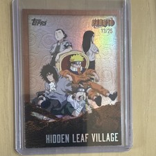 Topps Naruto Hidden Leaf Village Naruto Uzumaki Serial Numbered 13/25 2023 picture