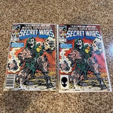 2 copies Marvel Super Heroes Secret Wars #10 Newsstand, Direct. Nice Grades, WOW picture