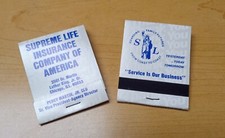 Supreme Life Insurance Company Of America Unstuck Matchbook Advertising  picture