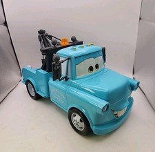 Rare Vintage Disney Pixar Cars Moive Mater Tow Truck Teal Blue Color 11
