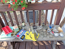 VINTAGE HUGE 33 PC. COUNTRY KITCHEN UTENSILS LOT picture