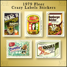1979 Fleer Crazy Labels Stickers (1-64) / Pick Your Cards / Buy2+ Save10% picture