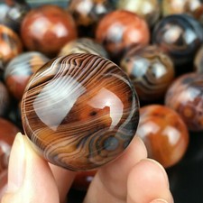 TOP 25-30mm Natural sardonyx Sphere crystal Gemstone quartz ball Healing 1PC picture