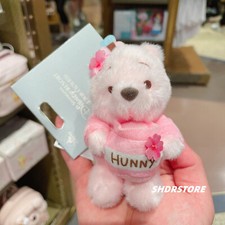 Disney authentic 2022 winnie the pooh sakura plush charm keychain disneyland picture