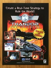 Thandor: The Invasion PC 2001 Video Game Print Ad/Poster Official Big Box Art picture