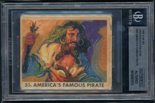 1936  Gum Inc -R109 - Card #55 - Capt. Edward Teach / Blackbeard Beckett AA picture