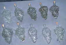 Great Lot  10  Vintage  Made in France  Grape Cluster  Wine Bottles or Decanters picture