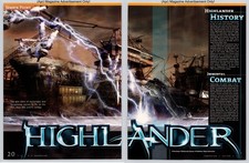 Highlander Eidos Interactive Video Game Promo 2008 2Page Advertisement picture