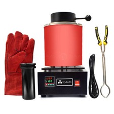 3KG Digital Metal Melting Furnace Jewelry Smelter Kiln Refining Gold Silver 110V picture