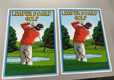 Leader Board Golf Arcade Side decals Arcadia Systems  Original NOS picture