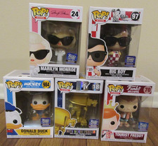 Funko Pop Funko Hollywood Big Boy Tourist Freddy Marilyn MTV Donald Duck Lot picture