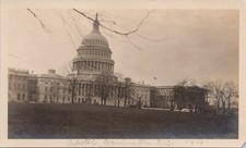 Real Photo ** Washington DC View of Capitol Building 1916 picture