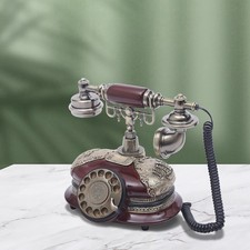 Antique Classic French Rotary Dial Working Telephone Vintage Home Decorations picture