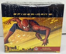 2004 Spider-Man 2 The Movie Album Sticker Trading Card Box 48 Packs Panini picture