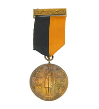 Irish 1917-1921 Free State 'Black & Tan' Service Medal Antique Original picture